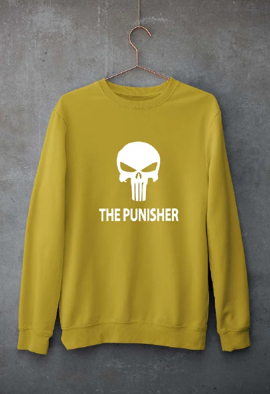 Punisher Unisex Sweatshirt for Men/Women Hoodie with High Neck Warm Protective