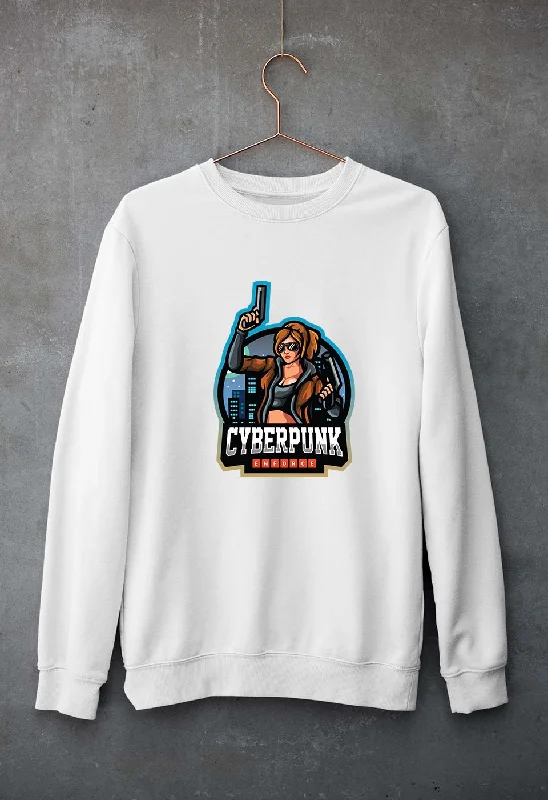 Cyberpunk Unisex Sweatshirt for Men/Women Hoodie with Half-Zip Sporty Casual