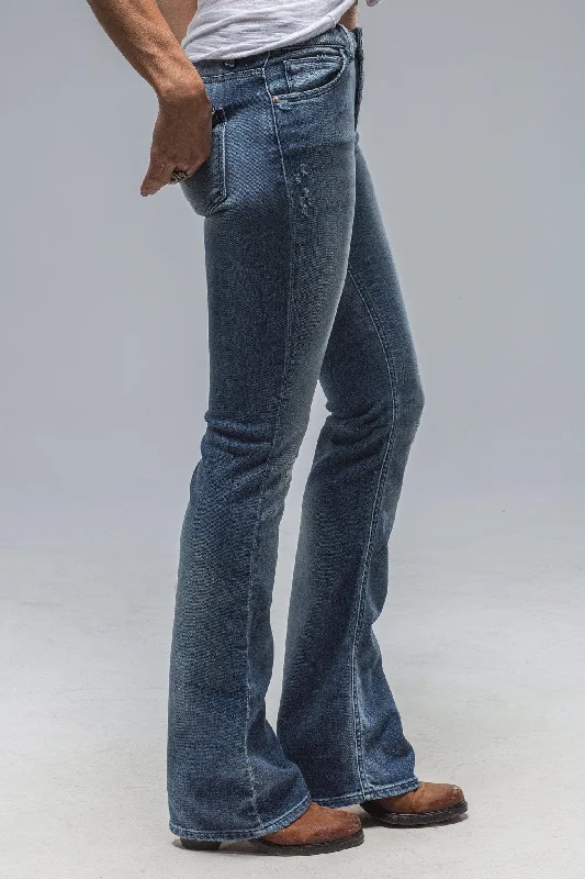 Tommy Ripped & Repaired Flare Jeans in Lt. Blue Stylish Bootcut Denim Jeans