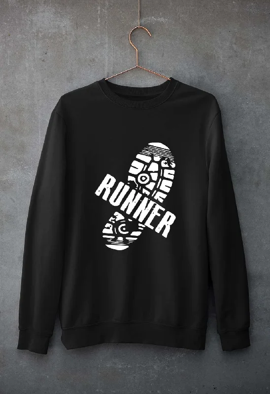 Runner Running Unisex Sweatshirt for Men/Women Hoodie with Back Slit Movement Comfort