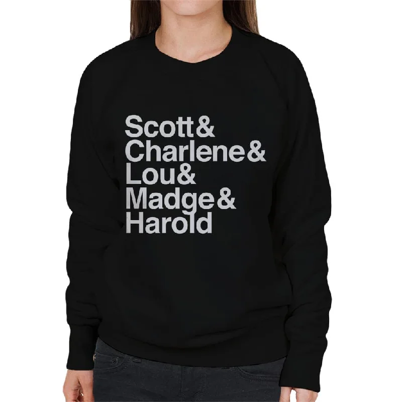 Neighbours Characters Ampersand Women's Sweatshirt Hoodie with Monochrome Minimalist Simple