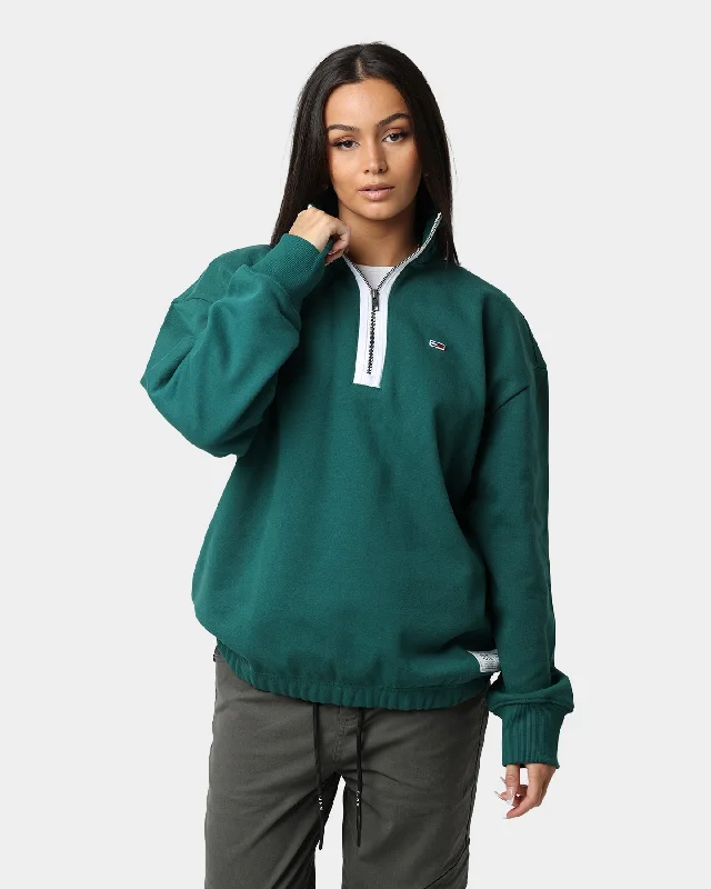 Tommy Jeans TJM Contrast Zip Jumper Rural Green Layered Multi-layer Single Layer