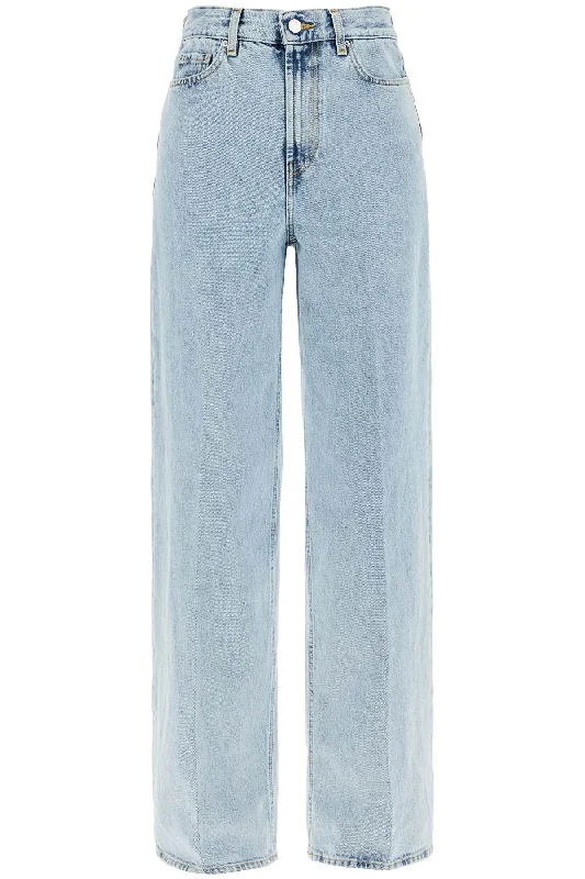 wide leg jeans in organic cotton 242 WRB2426 FB0045 32 COOL BLUE Trendy Low-Rise Slim Jeans