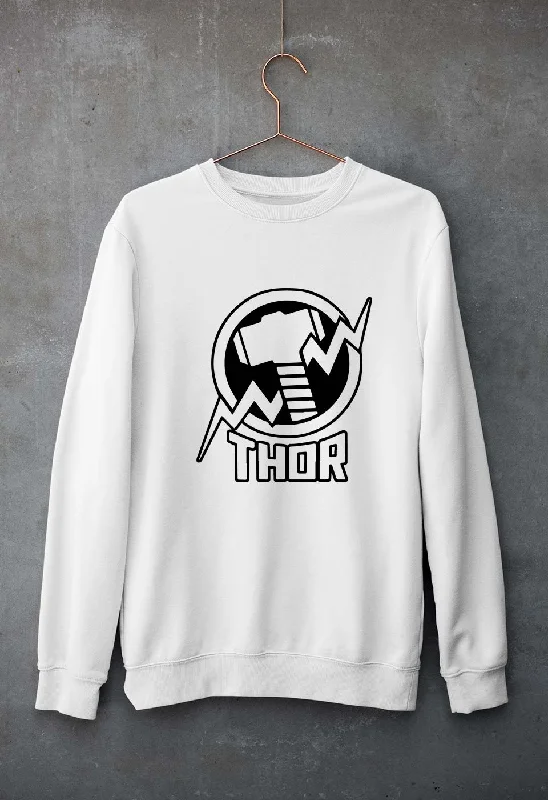 Thor Superhero Unisex Sweatshirt for Men/Women Hoodie with Hem Frayed Vintage Worn