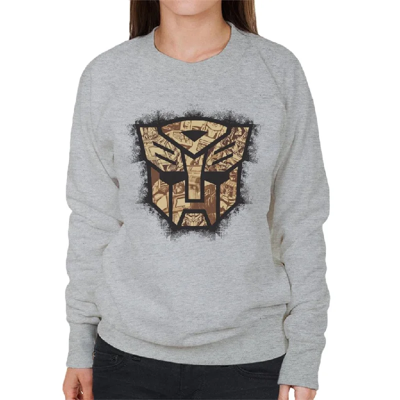 Transformers Autobots Icon Comic Women's Sweatshirt Hoodie with Magnetic Closure Innovative Modern