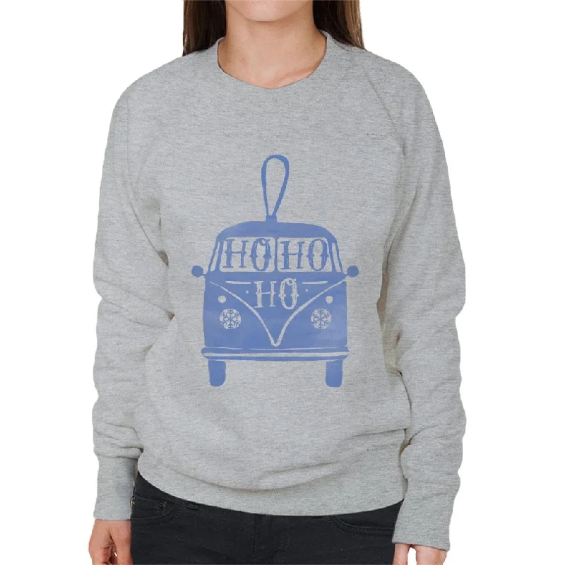 Volkswagen Christmas Camper Ho Ho Ho Women's Sweatshirt Hoodie with Pastel Soft Subtle