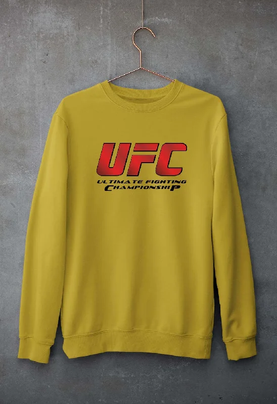 UFC Unisex Sweatshirt for Men/Women Hoodie with Hem Contrast Bold Stylish