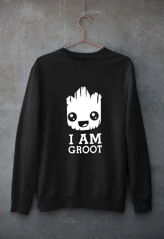 Groot Unisex Sweatshirt for Men/Women Hoodie with Rhinestones Sparkly Elegant