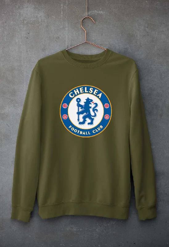 Chelsea Unisex Sweatshirt for Men/Women Hoodie with Hem Embroidery Detailed Premium