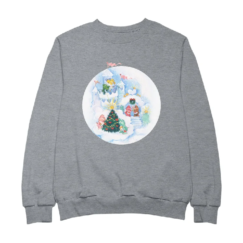 Care Bears Christmas Snow Castle Women's Sweatshirt Hoodie with Pocket Utility Practical