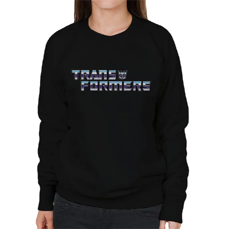 Transformers Decepticon Purple Logo Women's Sweatshirt Hoodie with Gradient Ombre Colorful