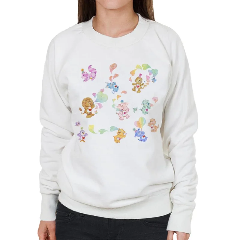 Care Bears Love Heart Montage Women's Sweatshirt Hoodie with Hem Ribbing Snug Secure Care Bears Love Heart Montage Women's Sweatshirt Hoodie with Hem Ribbing Snug Secure