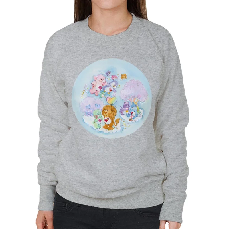 Care Bears Brave Heart Lion Pink Trees Women's Sweatshirt Hoodie with High-Low Hem Asymmetrical Trendy Care Bears Brave Heart Lion Pink Trees Women's Sweatshirt Hoodie with High-Low Hem Asymmetrical Trendy