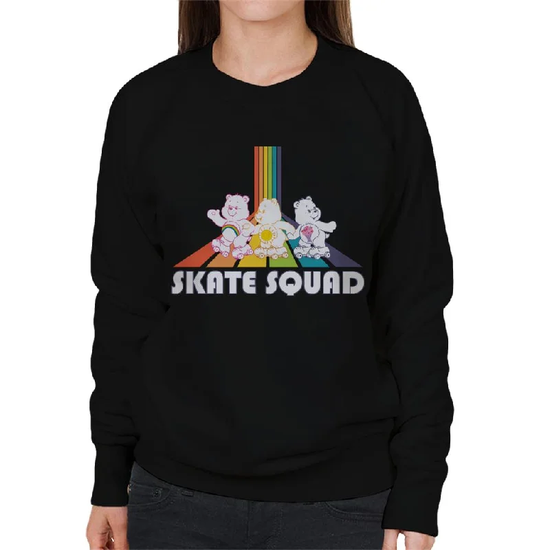 Care Bears Skate Squad Women's Sweatshirt Hoodie with Ribbed Cuffs Snug Fit Comfort