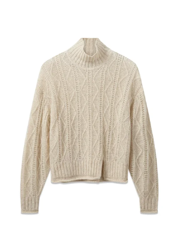 Verbier Cut Sweater - Raw Terry Blend Velvet Blend Canvas Blend