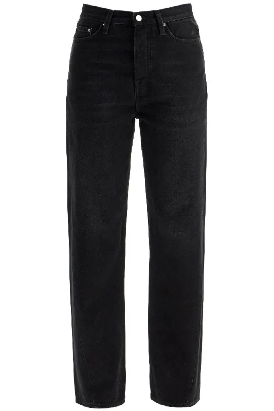 twisted seam straight jeans 231 240 744 32 FADED BLACK Classic Blue Denim Jeans