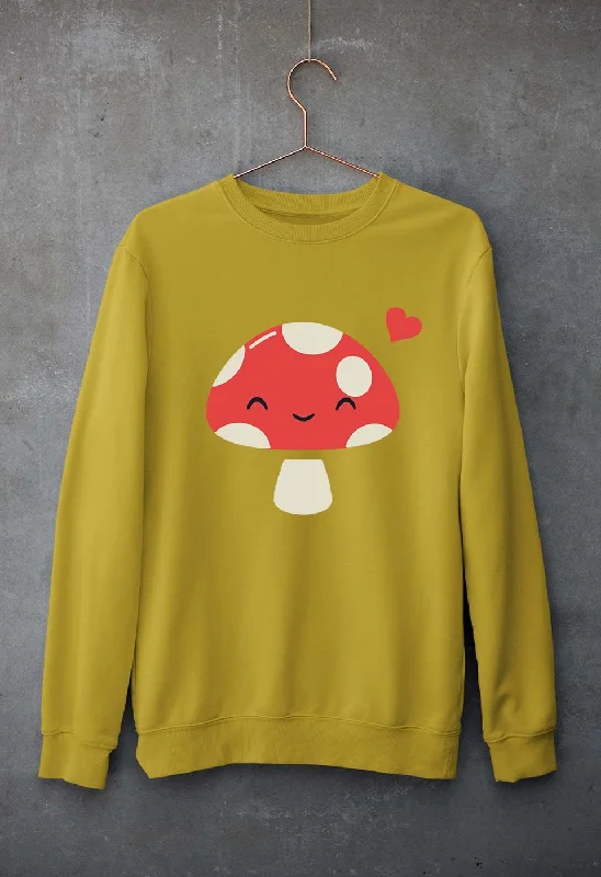 Mushroom Unisex Sweatshirt for Men/Women Hoodie with Hem Contrast Bold Stylish