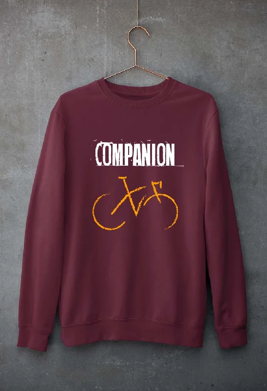 Cycling Companion Unisex Sweatshirt for Men/Women Hoodie with Drop Shoulder Relaxed Streetwear