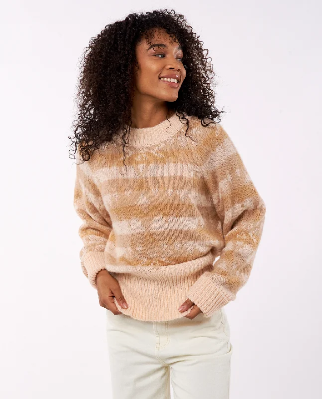 Zuma Aztec Jumper in Light Peach Stretchy Elastic Breathable