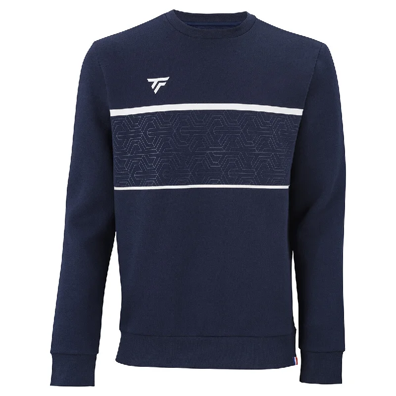 Tecnifibre Men's Team Sweater Marine Front Pockets Side Pockets Patch Pockets