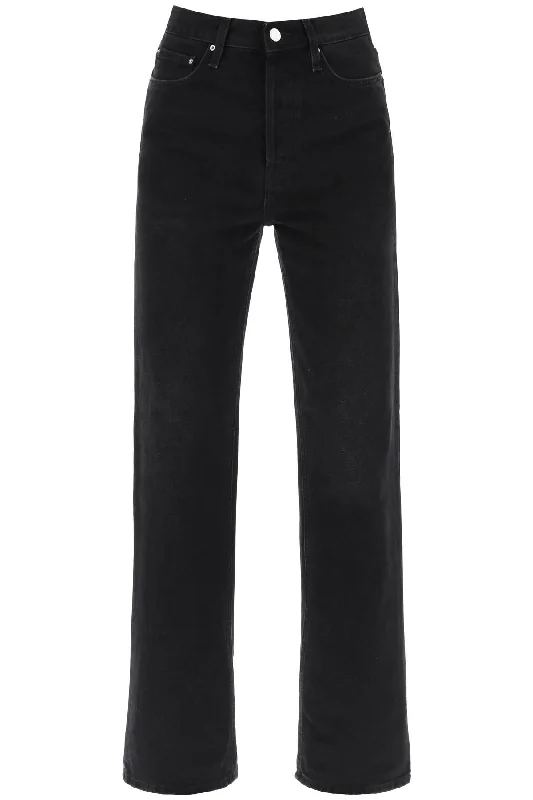 Toteme organic denim classic cut jeans 234 2036 744 32 FADED BLACK Comfortable Faded High-Rise Jeans