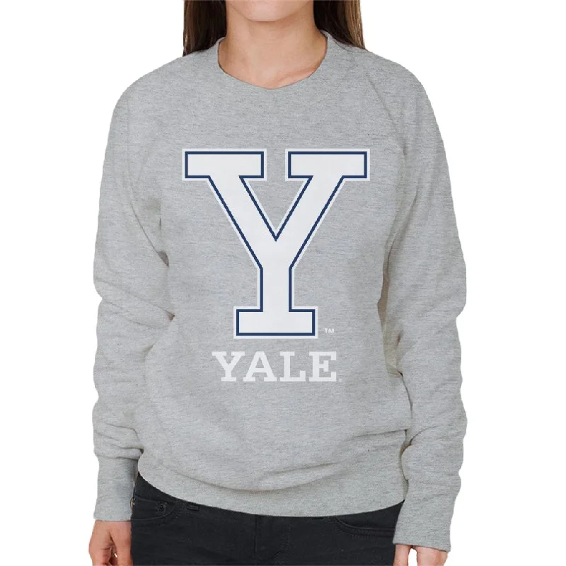 Yale University Classic Y Logo Women's Sweatshirt Hoodie with Logo Branding Identity