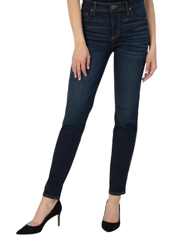 Diana High Rise Fab Ab Skinny Jeans In Happening Fashionable Button-Front Jeans