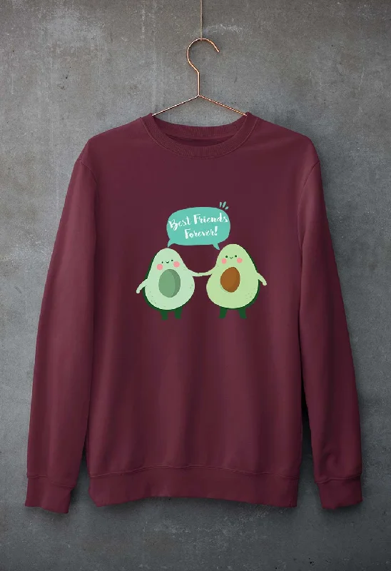 Avocado BFF Unisex Sweatshirt for Men/Women Hoodie with Strings Custom Fit Adjustable