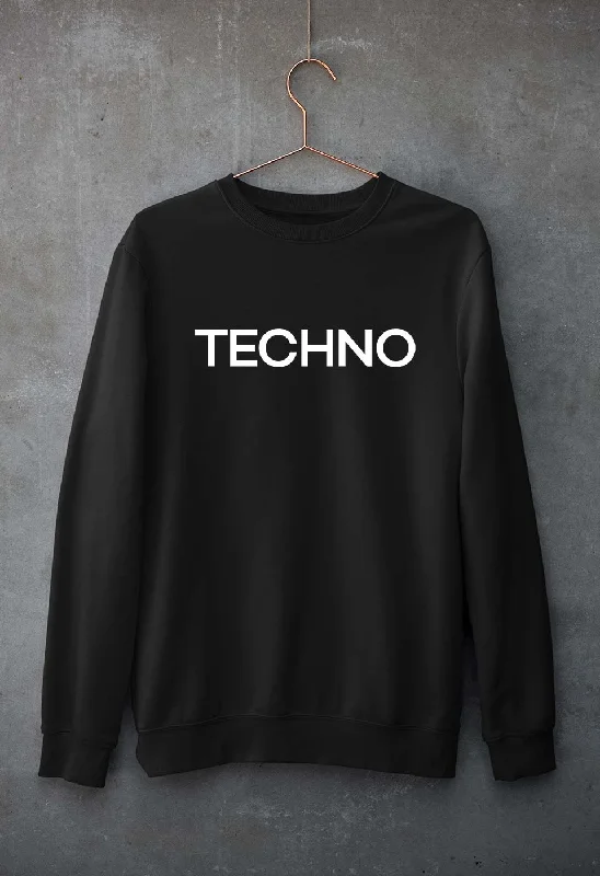 Techno Unisex Sweatshirt for Men/Women Hoodie with Snap Buttons Easy Quick