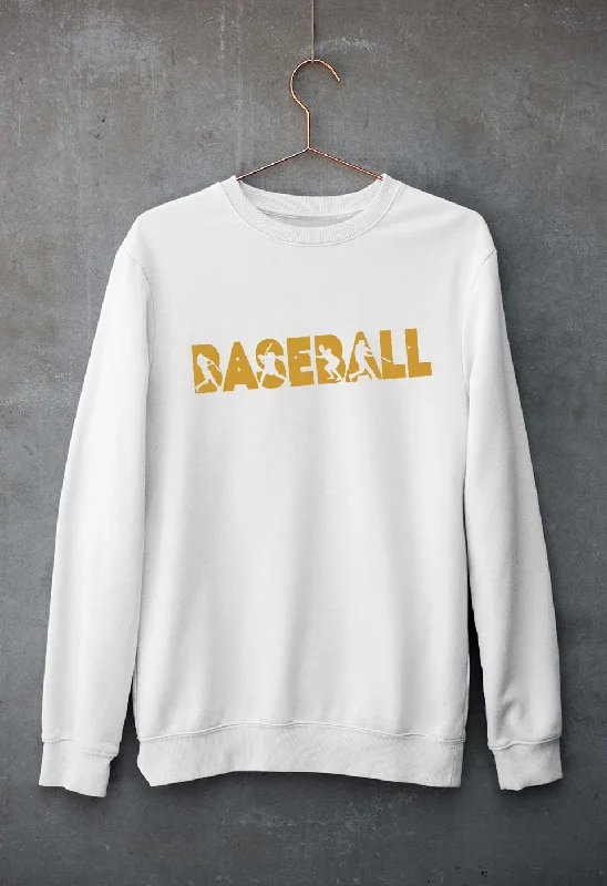 Baseball Unisex Sweatshirt for Men/Women Hoodie with Typography Text Message