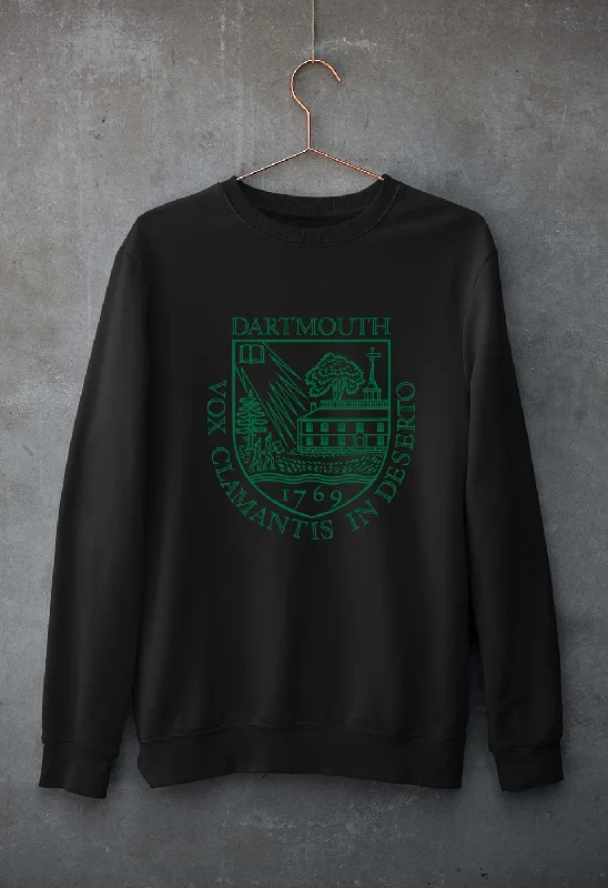 Dartmouth College Unisex Sweatshirt for Men/Women Hoodie with Rhinestones Sparkly Elegant