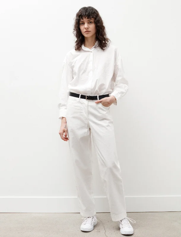 Marie Jeans Cotlin Off White Casual High-Waisted Bootcut Jeans