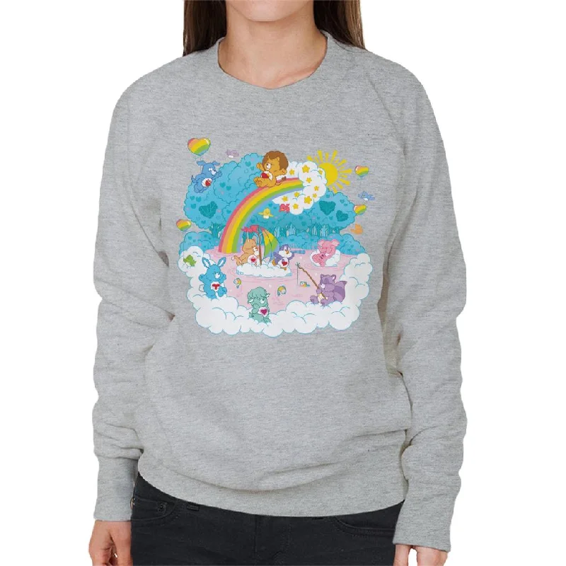 Care Bears Cousins Rainbow Lake Women's Sweatshirt Hoodie with Elastic Waist Stretchable Comfortable Care Bears Cousins Rainbow Lake Women's Sweatshirt Hoodie with Elastic Waist Stretchable Comfortable
