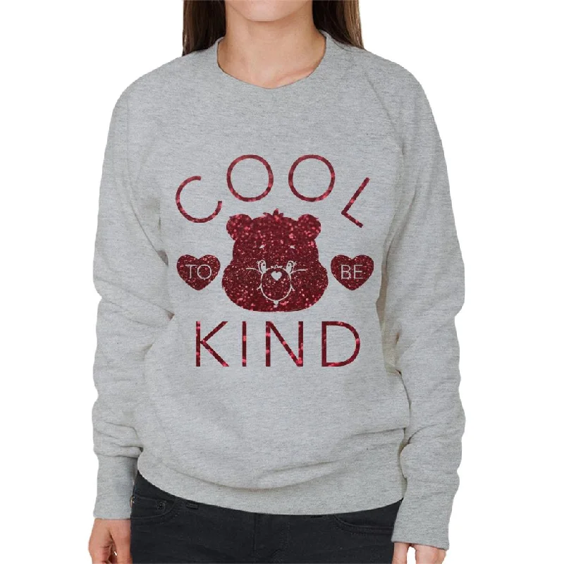 Care Bears Tenderheart Bear Cool To Be Kind Red Glitter Women's Sweatshirt Hoodie with Raglan Sleeves Sporty Comfortable Care Bears Tenderheart Bear Cool To Be Kind Red Glitter Women's Sweatshirt Hoodie with Raglan Sleeves Sporty Comfortable