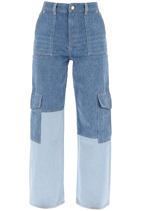 angi jeans J1398 MID BLUE VINTAGE Fashionable Cropped Denim Jeans