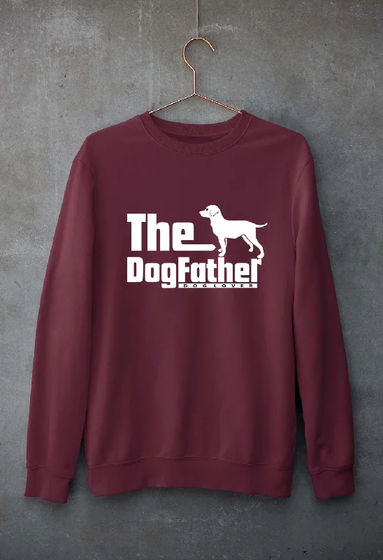 Dog Father Unisex Sweatshirt for Men/Women Hoodie with Back Slit Movement Comfort