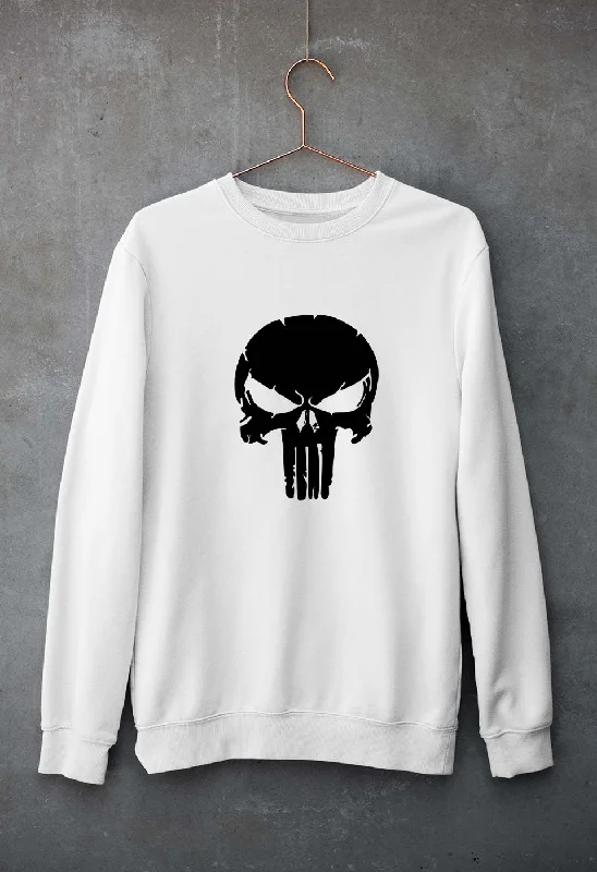 Punisher Unisex Sweatshirt for Men/Women Hoodie with Zipper Placket Modern Functional