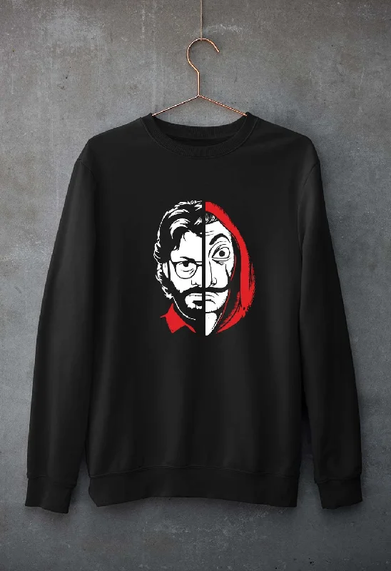 Money Heist The Professor Unisex Sweatshirt for Men/Women Hoodie with Ribbed Neckline Snug Warm