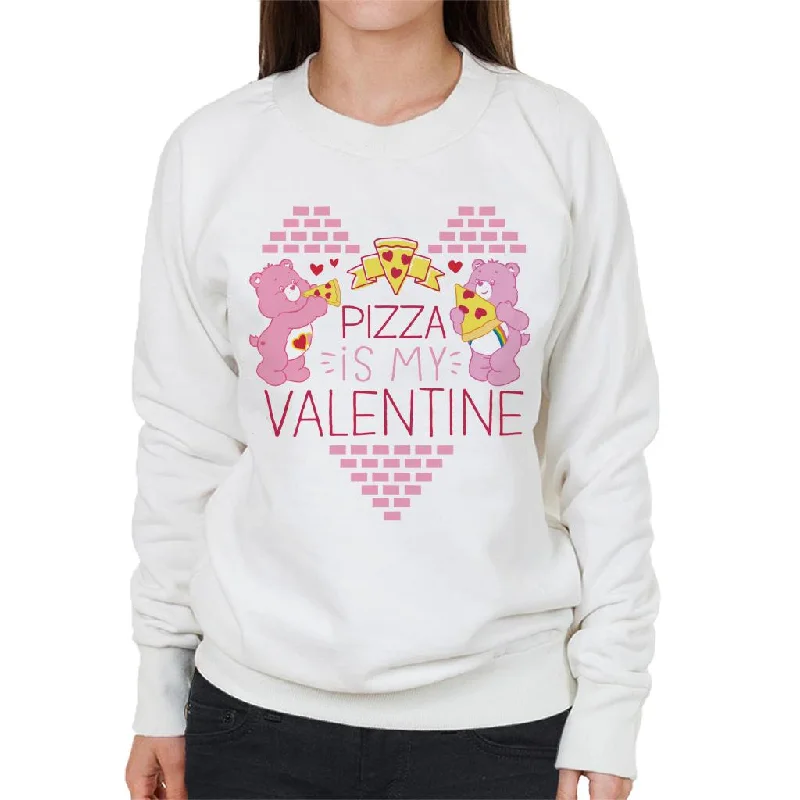 Care Bears Pizza Is My Valentine Women's Sweatshirt Hoodie with Print Artistic Unique Care Bears Pizza Is My Valentine Women's Sweatshirt Hoodie with Print Artistic Unique
