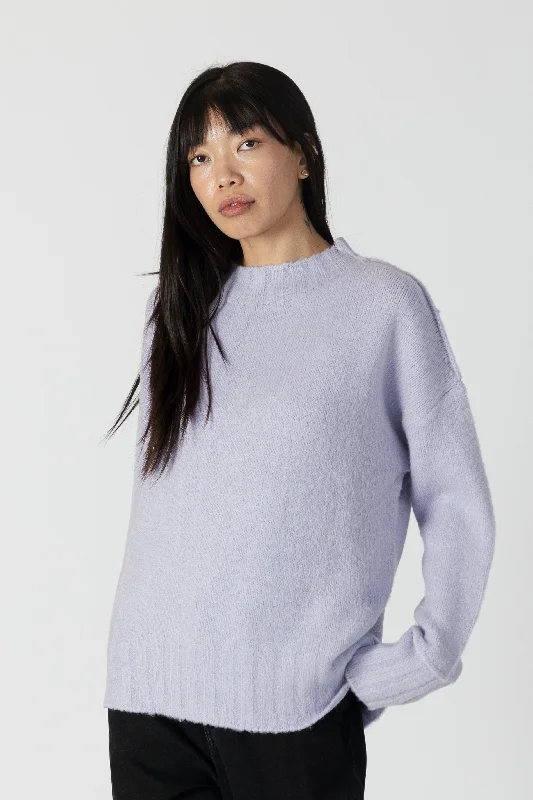 Tanya Crewneck Sweater Tailored Straight A-Line