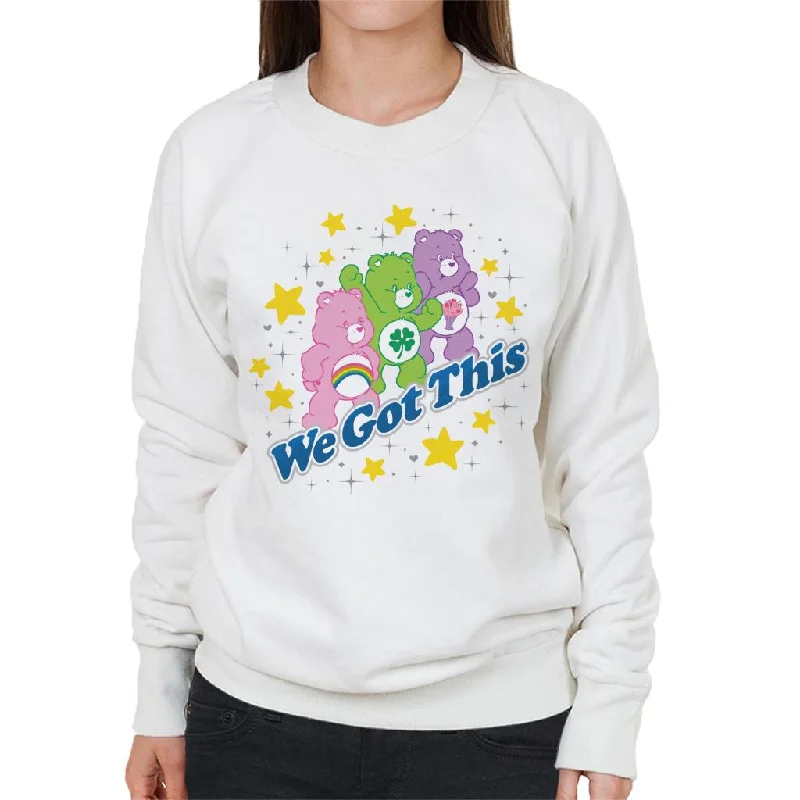 Care Bears Share Bear We Got This Women's Sweatshirt Hoodie with Zipper Versatile Modern