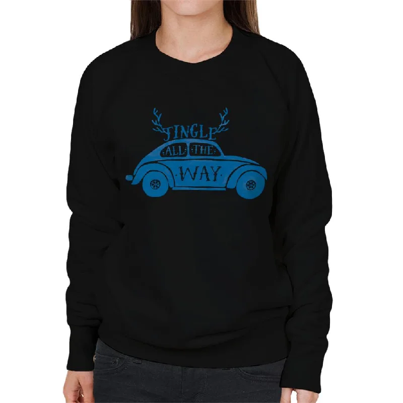 Volkswagen Christmas Jingle All The Way Women's Sweatshirt Hoodie with Oversized Fit Loose Comfortable