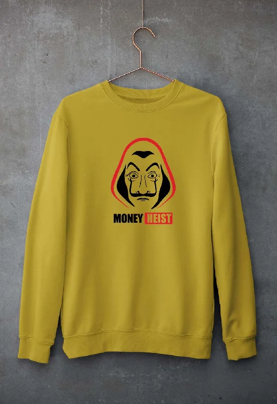 Money Heist Unisex Sweatshirt for Men/Women Hoodie with Batwing Sleeves Loose Dramatic