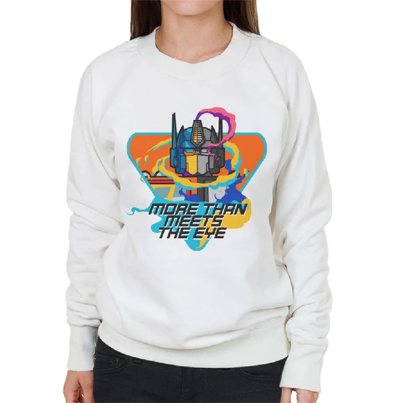 Transformers Optimus Prime More Than Meets The Eye Women's Sweatshirt Hoodie with Belted Waist Structured Tailored