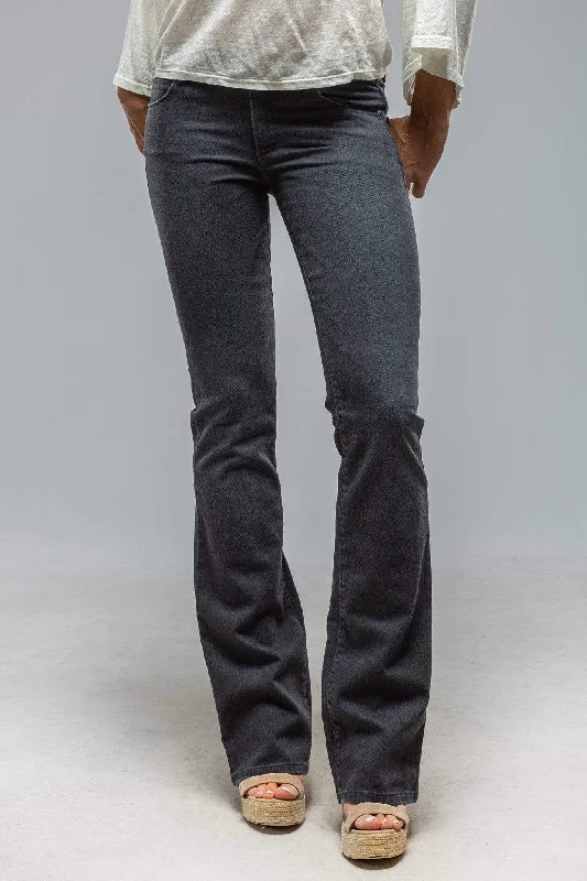 Tommy Flare Jeans In Anthracite Elegant Raw Hem Jeans