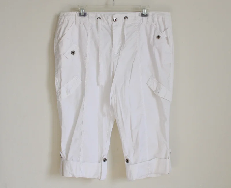 INC International; Concepts white Capri Pants | 16 Soft Sweatpants Style