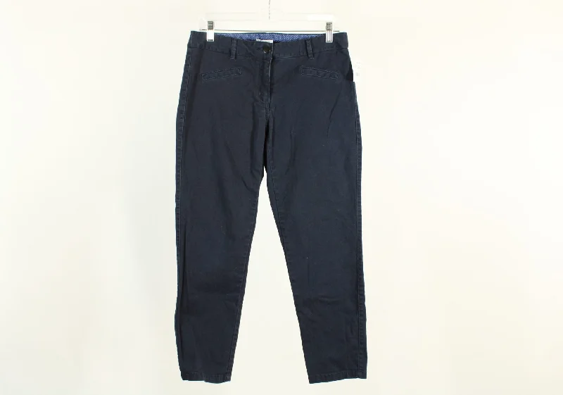 Dalia Collection Dark Navy Capri Pants | Size 6 Comfy Cargo Trousers