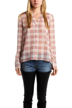 Derek Lam 10 Crosby Mandarin Collar Blouse Casual Relaxed Blouse