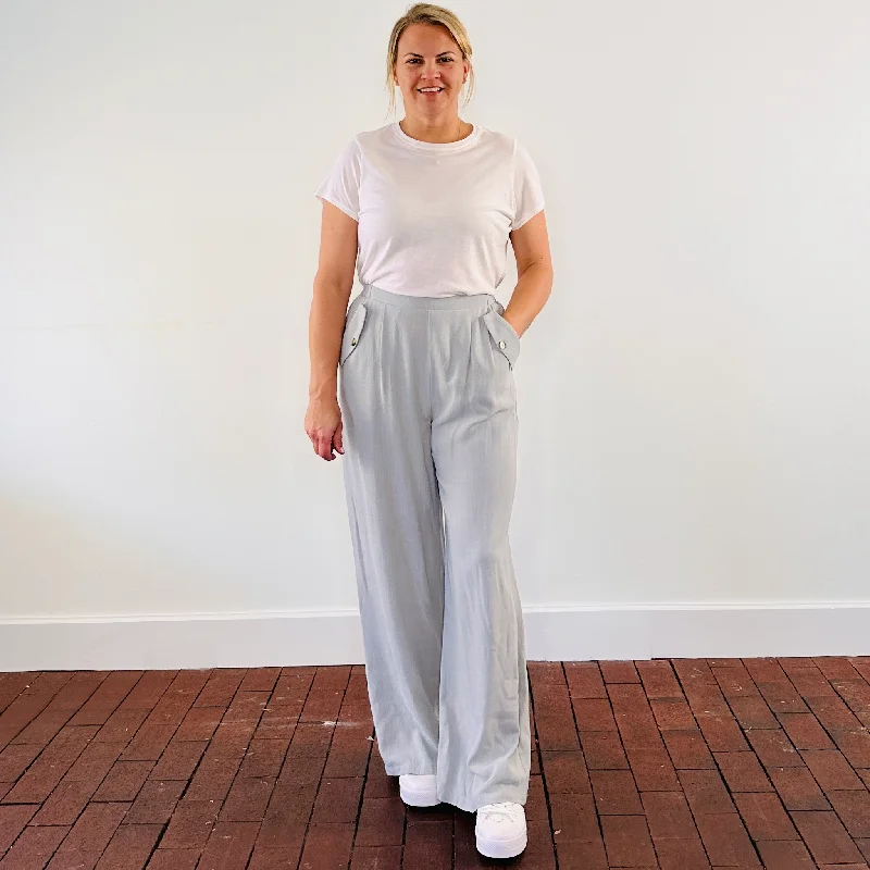 Kendra Linen Blend Pants Classic Cropped Pants