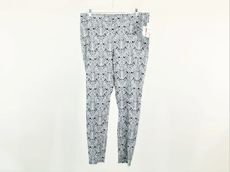 NEW Zac & Rachel Patterned Stretch Pants | Size 14 Comfy Athletic Pants